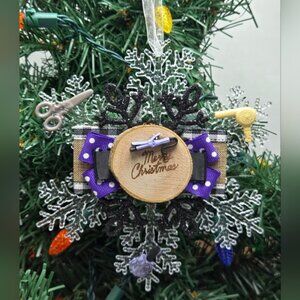 NWT Hairdresser Ornament Hair Salon Occupation Christmas Holiday Decor OOAK